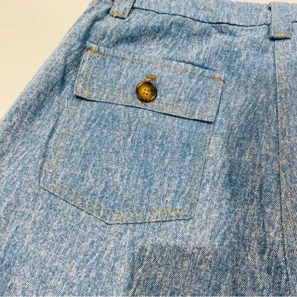 FRNCH DENIM JEAN HIGH WAIST BERMUDA OANA SHORTS SIZE Small - Picture 8 of 12